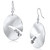 LO2743 - Matte Rhodium & Rhodium Iron Earrings with Top Grade Crystal  in Clear A874-LO2743
