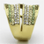 TK1146 - IP Gold(Ion Plating) Stainless Steel Ring with Top Grade Crystal  in Multi Color A874-TK1146