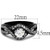 TK2282 - Two-Tone IP Black (Ion Plating) Stainless Steel Ring with AAA Grade CZ  in Clear A874-TK2282