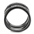 TK3689 - IP Light Black  (IP Gun) Stainless Steel Ring with Top Grade Crystal  in Clear A874-TK3689