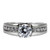 TK068 - High polished (no plating) Stainless Steel Ring with AAA Grade CZ  in Clear A874-TK068