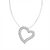 3W420 - Rhodium Brass Necklace with AAA Grade CZ  in Clear A874-3W420