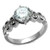 TK2658 - High polished (no plating) Stainless Steel Ring with AAA Grade CZ  in Clear A874-TK2658