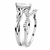 DA133 - High polished (no plating) Stainless Steel Ring with AAA Grade CZ  in Clear A874-DA133