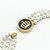 LO2644 - Gold Brass Necklace with Semi-Precious Onyx in Jet A874-LO2644