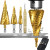 Color: WHITE - 3pcs Spiral Grooved Drill Bits 3-12 4-12 4-20 Drilling Power Tool Metal Stainless St F640-12000033951338287