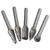 Drillpro RB29 5pcs 6mm Shank Tungsten Carbide Burr Rotary Cutter file Set Engraving Tool C122-1029284