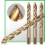 Color: Gold, Hole Diameter: 5mm, Shank Shape: Round - Drill Bit Set Twist Drill Bit Straight HSS Dr F640-12000041635715091