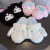 Color: WHITE, Shoe Size: 39 - Kuromi My Melody Sanrio Cartoon Plush Slippers Floor Slippers Warm Wi F640-12000028027933002