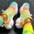 Color: Beige, Shoe Size: 38 - Women Sneakers 2024 Fashion Rainbow Color Platform Shoes Casual Walki F640-12000031016880113