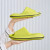 Color: Yellow, Shoe Size: 37 - Women Summer EVA Slipper Solid Color couple Beach slippers 2024 Soli F640-12000037253807149