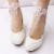 Color: WHITE, Shoe Size: 39 - Whitefemmes bottes with high heels  women's shoes 2020 botas mujer Wo F640-12000016307631353