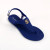 Color: Blue, Shoe Size: 41 - 2023 New Summer Women's Sandals Fashion Open Toe Jelly Flip Flops Non- F640-12000038265956885
