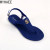 Color: black, Shoe Size: 38 - 2023 New Summer Women's Sandals Fashion Open Toe Jelly Flip Flops Non F640-12000038265956876