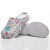 Color: Burgandy, Shoe Size: 35-36 - Medical print Nurse Clogs EVA Surgical Slippers Lightweight Non F640-12000043378540749