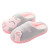 Color: GRAY, Shoe Size: 40 - Women's Kawaii Cat Decor Slippers, Comfortable Plush Lined Slip On Sho F640-12000037427691556