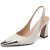 Color: Beige, Shoe Size: 41 - JOCHEBED HU?‘Brand Genuine Leather Heels Shoes Block HighSlingback Pu F640-12000039201477153