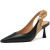 Color: black, Shoe Size: 42 - JOCHEBED HU?‘Summer Genuine Leather Shoes Women Pointed Toe Thin Heel F640-12000028964541351