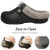 Color: Burgandy, Shoe Size: 35-36 - Crestar Women and Men Fur Lined Clogs Memory Foam Warm Fuzzy Sl F640-12000043868662959