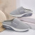 Color: GRAY, Shoe Size: 38 - Women Wedges Slippers 2024 New Summer Sandals Vintage Anti-slip Casual F640-12000039592442311