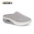 Color: GRAY, Shoe Size: 38 - Air Cushion Slip-On Women Walking Shoes Orthopedic Diabetic Ladies Pla F640-12000036665308755