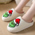 Color: WHITE, Shoe Size: 44-45 - For Grinch Plush Slippers Flat Thermal Slippers Comfortable Fluffy F640-12000043066635797