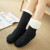 Color: Dark Grey, Shoe Size: 38 - Glglgege twist stripes Winter Women Socks Women Non-slip Adult Fl F640-10000015394608057