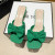 Color: MINT GREEN, Shoe Size: 37 - Large Size Women's Shoes 35-42 Summer Outer Wear Flat Slippers W F640-12000028170137229