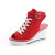 Color: Red, Shoe Size: 40 - Spring Summer Women's Height Increasing Platform Canvas Fish Mouth Shoe F640-66932182681