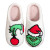 Color: Red, Shoe Size: 38-39 - For Grinch Plush Slippers Flat Thermal Slippers Comfortable Fluffy H F640-12000043066635799