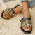 Color: multi, Shoe Size: 43 - Sandals Women Slippers 2024 Summer British Style Flat Slippers Slides F640-12000038625146167