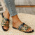 Color: multi, Shoe Size: 43 - Sandals Women Slippers 2024 Summer British Style Flat Slippers Slides F640-12000038625146167