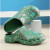 Color: Olivine, Shoe Size: 41-42 - Medical print Nurse Clogs EVA Surgical Slippers Lightweight Non- F640-12000043378540742