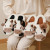 Color: Khaki, Shoe Size: 39 - New Winter Unisex Cartoon Cow Warm Plush Slippers Couple's Indoor Non F640-12000039396966129
