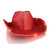 Light Up LED Flashing Cowboy Hat with Red Sequins A706-3996100