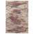 8' X 10' Beige Rust and Blue Abstract Power Loom Area Rug N270-532205