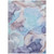 8' X 10' Blue Abstract Washable Non Skid Indoor Outdoor Area Rug N270-559664
