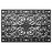 24" X 36" Black Rubber Scrollwork Outdoor Door Mat N270-555202