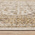 2' X 8' Ivory And Gold Oriental Power Loom Stain Resistant Runner Rug With Fringe N270-509380