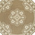 8' X 8' Tan Round Oriental Stain Resistant Indoor Outdoor Area Rug N270-507756