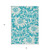 5' X 8' Teal and Ivory Floral Washable Non Skid Indoor Outdoor Area Rug N270-562546