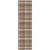 8' Runner Chocolate and Ivory Plaid Washable Non Skid Indoor Outdoor Runner Rug N270-563341