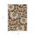 5' X 8' Brown and Ivory Floral Washable Non Skid Indoor Outdoor Area Rug N270-562420