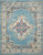 8' X 10' Light Blue Southwestern Power Loom Area Rug N270-385337