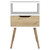Modern White and Light Oak Bedroom Nightstand N270-477925