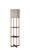 62" Column Floor Lamp With Gray Square Shade N270-372531