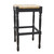 29" Natural And Black Solid Wood Backless Bar Height Bar Chair N270-516143