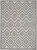5' X 7' Silver Grey Argyle Indoor Outdoor Area Rug N270-479677