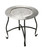 14" Black And Silver Aluminum Round End Table N270-488905