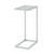 26" White And Clear Glass End Table N270-493230